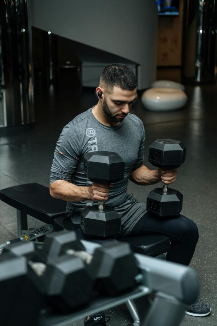 Guy with Dumbells